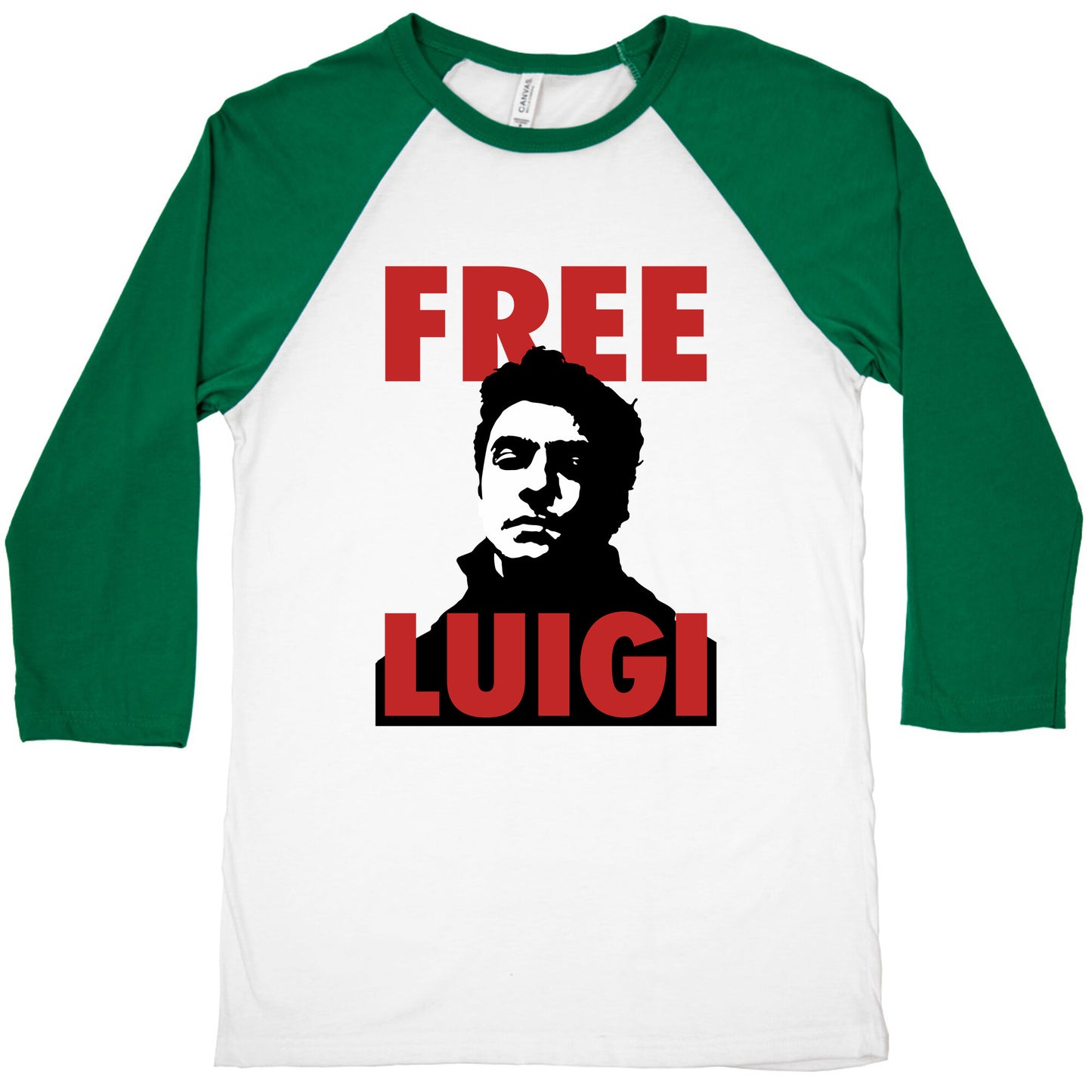 Free Luigi Mangione Baseball Tee