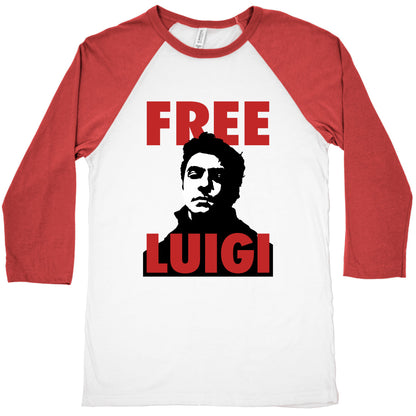 Free Luigi Mangione Baseball Tee