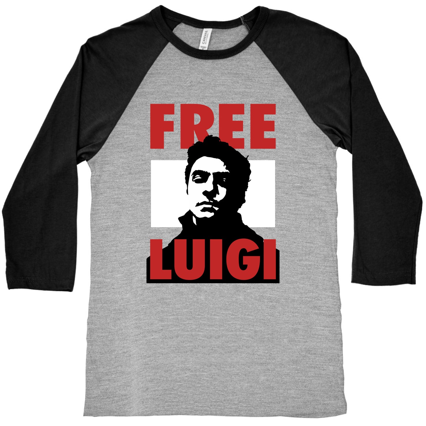 Free Luigi Mangione Baseball Tee