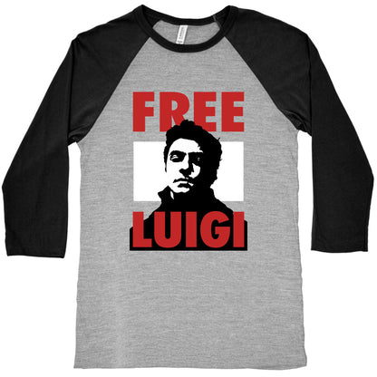 Free Luigi Mangione Baseball Tee