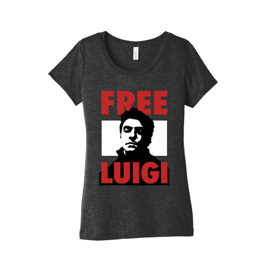Free Luigi Mangione Womens Triblend Tee