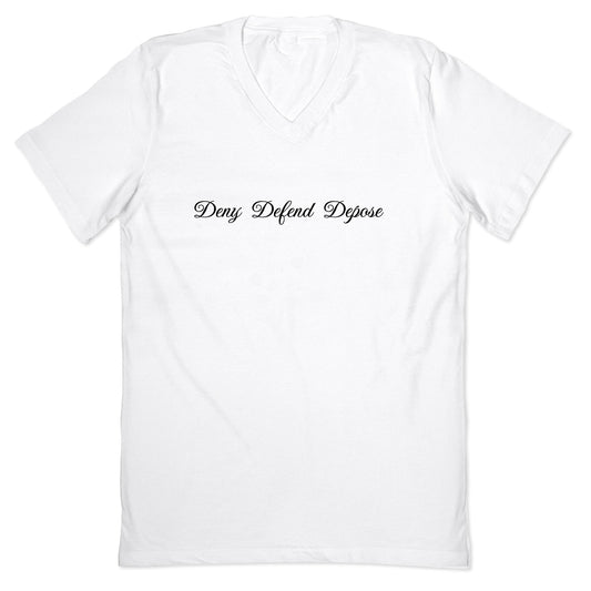 Deny Defend Depose 2 V-Neck