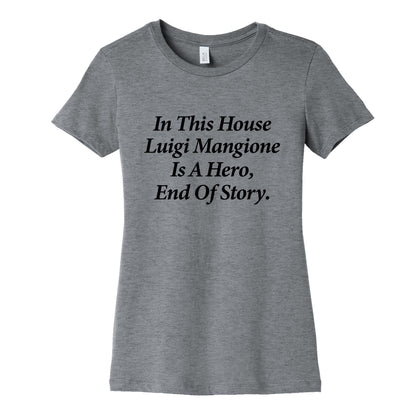 Luigi Is A Hero Womens Cotton Tee