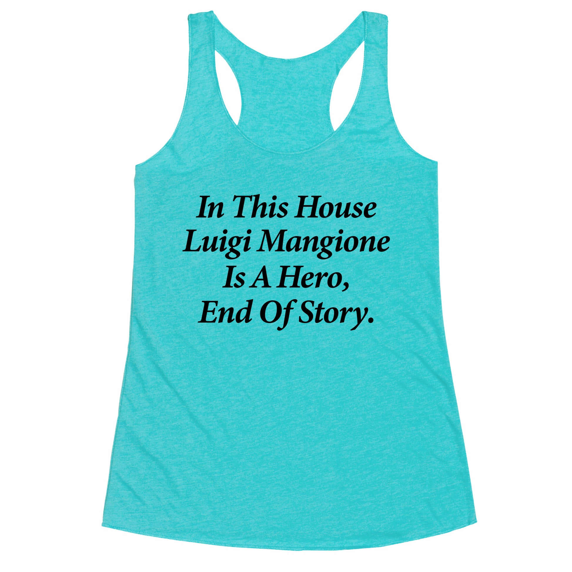 Luigi Is A Hero Racerback Tank