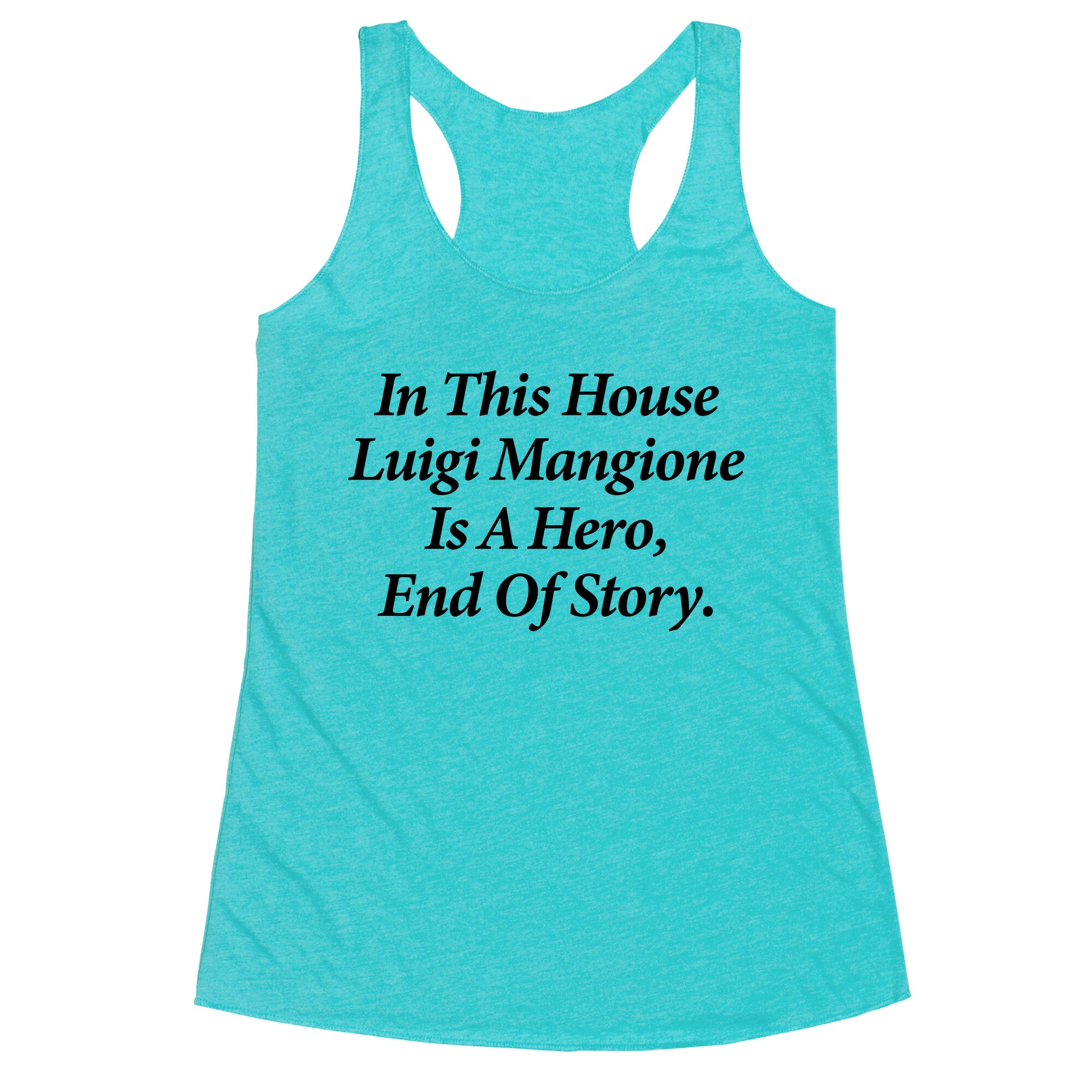 Luigi Is A Hero Racerback Tank