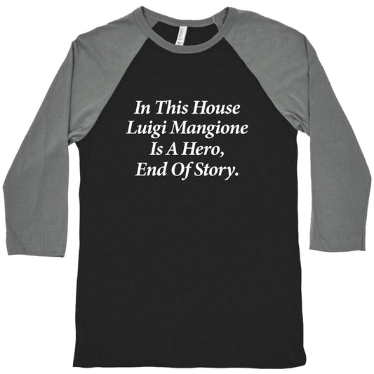 Luigi Is A Hero Baseball Tee