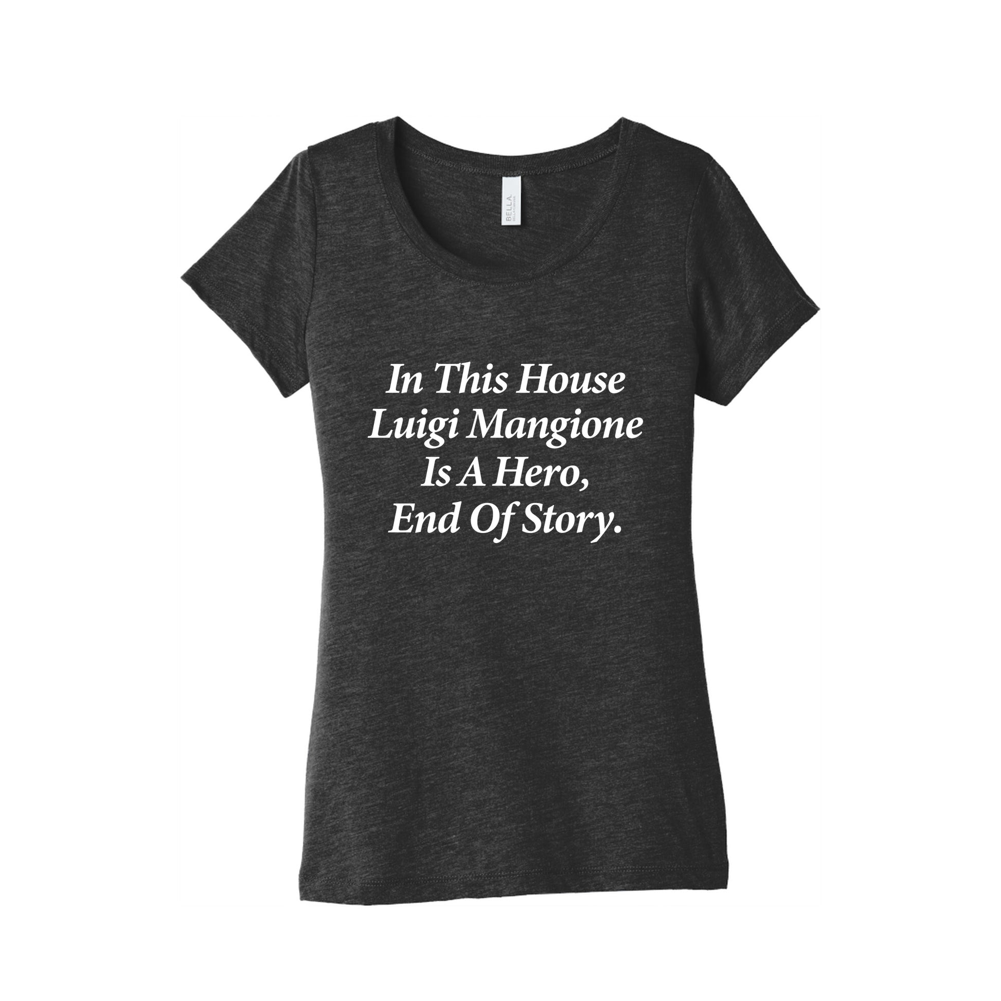 Luigi Is A Hero Womens Triblend Tee