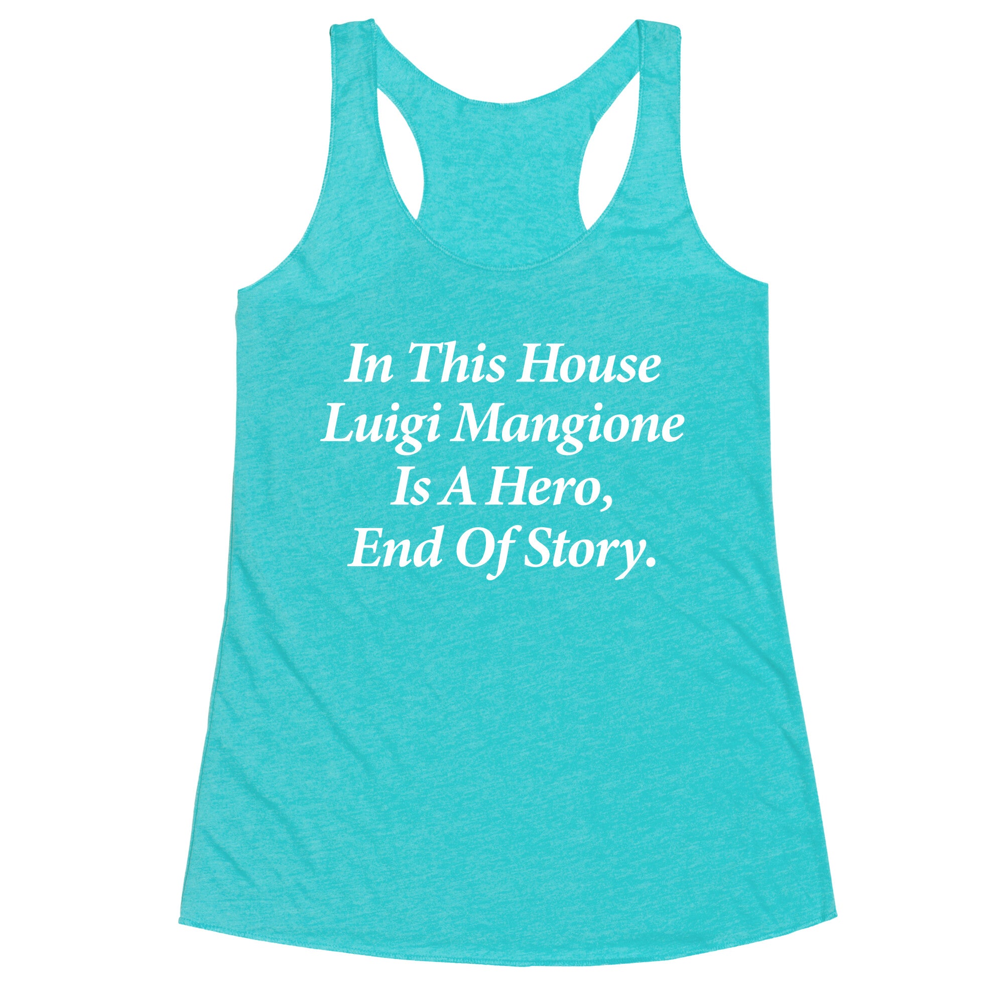 Luigi Is A Hero Racerback Tank
