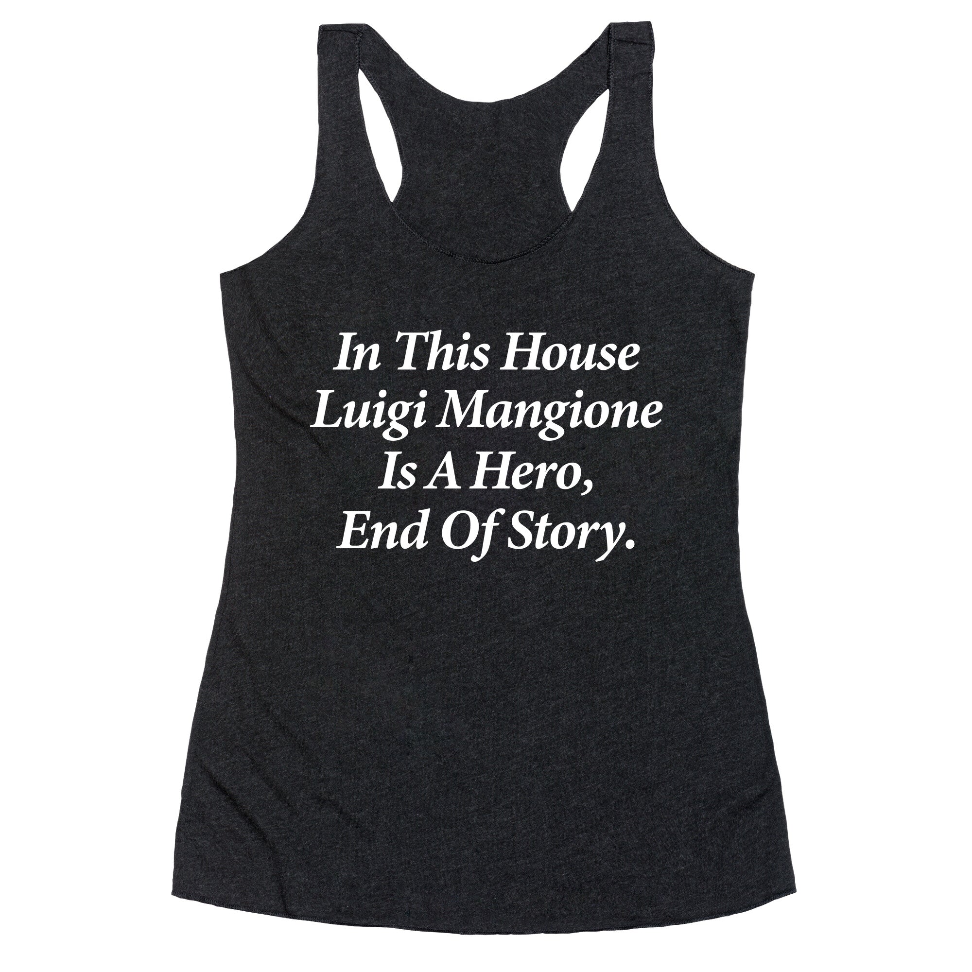 Luigi Is A Hero Racerback Tank