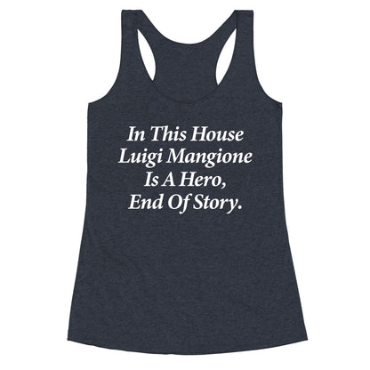 Luigi Is A Hero Racerback Tank