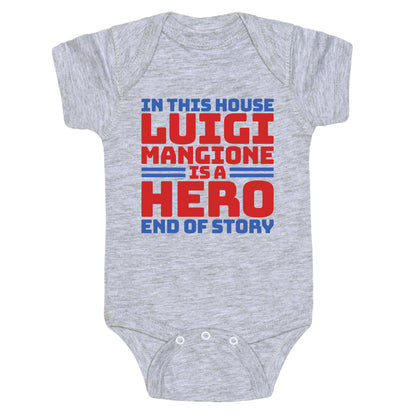Luigi Is A Hero End of Story Baby One-Piece