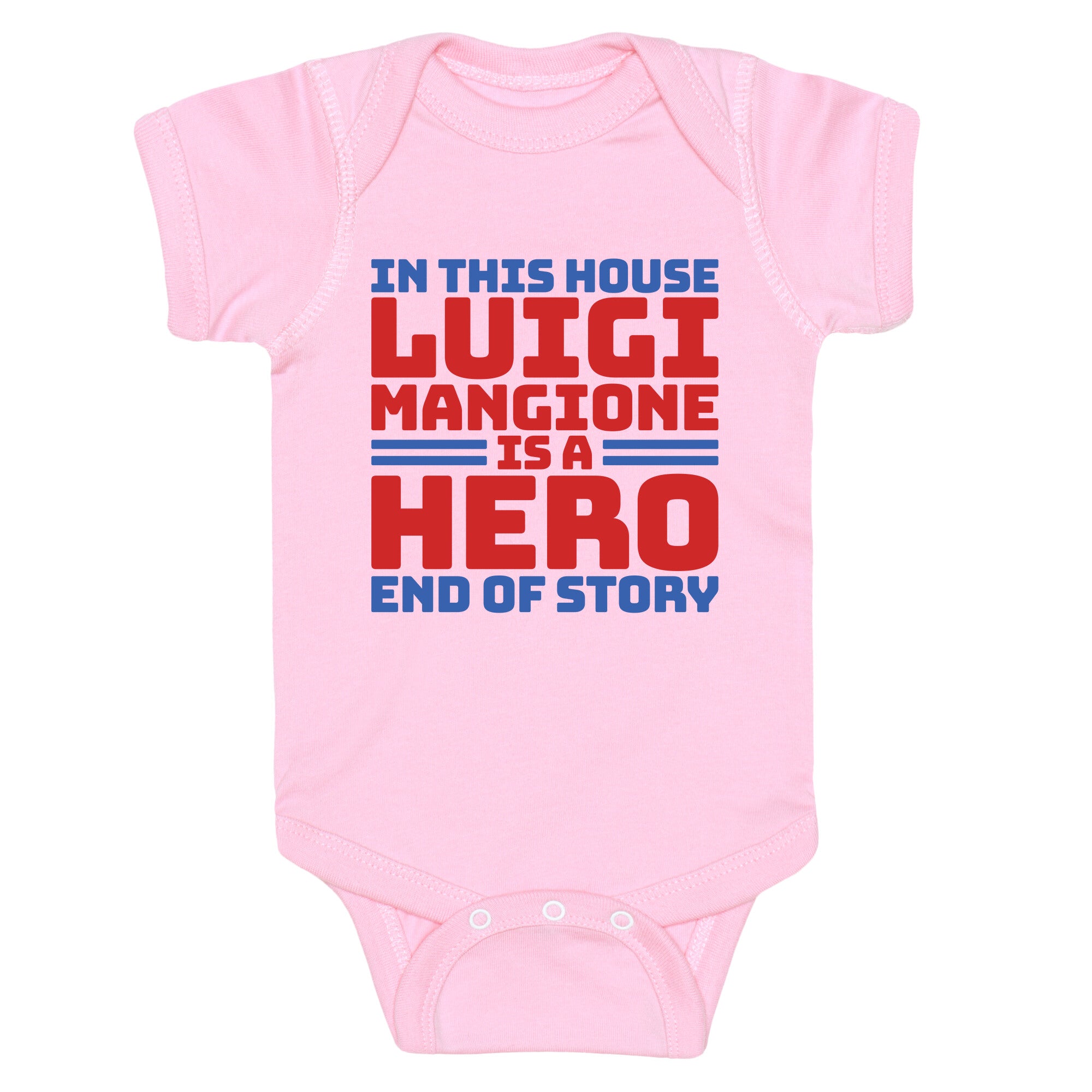 Luigi Is A Hero End of Story Baby One-Piece