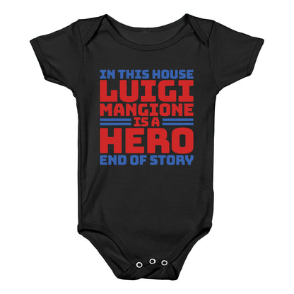 Luigi Is A Hero End of Story Baby One-Piece