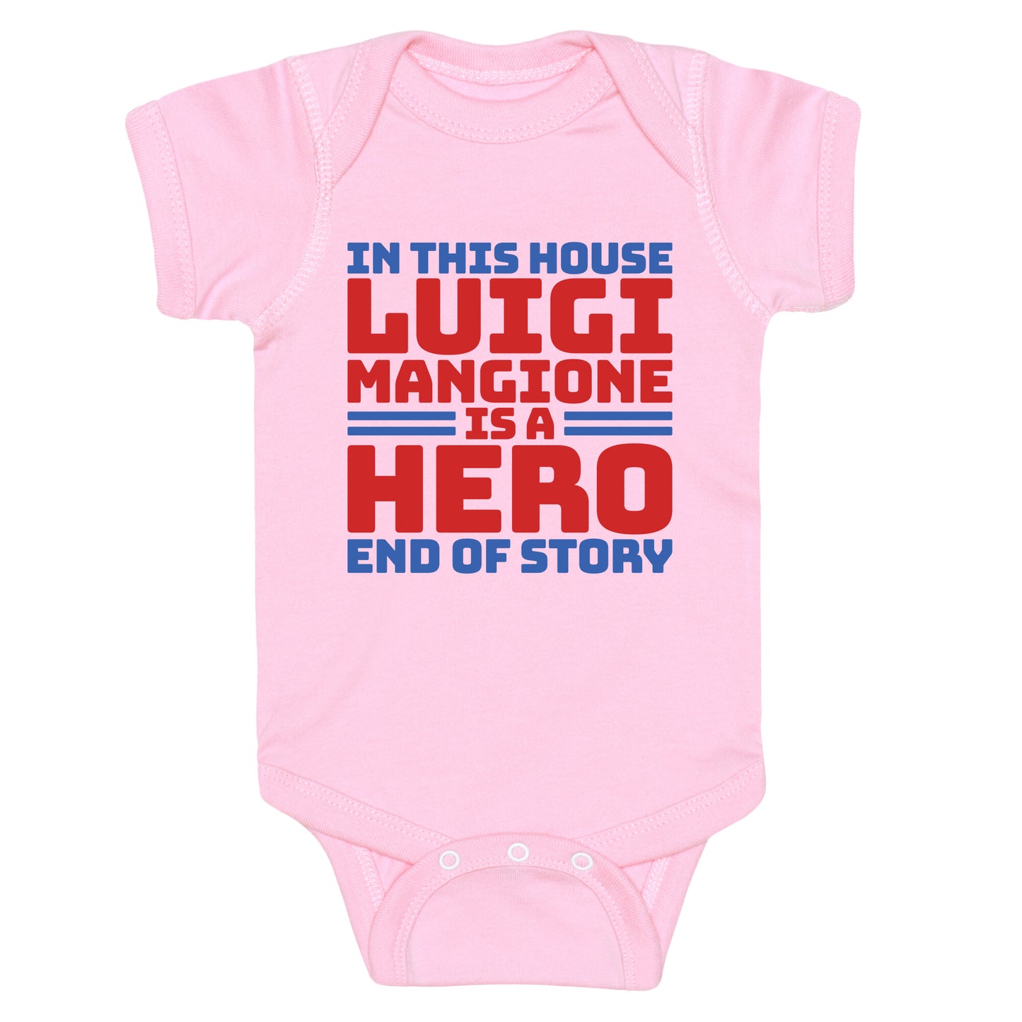 Luigi Is A Hero End of Story Baby One-Piece