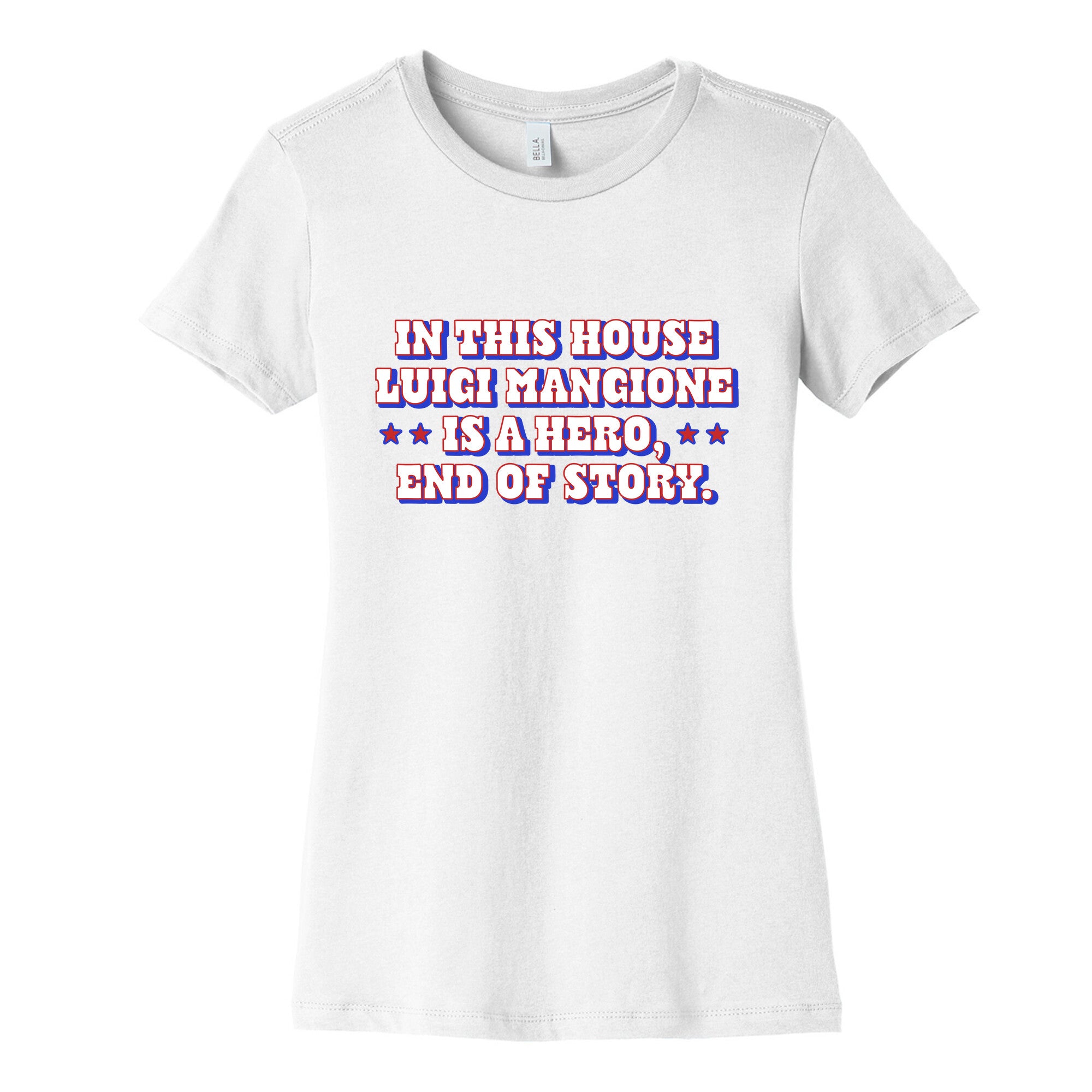 In This House Luigi Is A Hero Womens Cotton Tee
