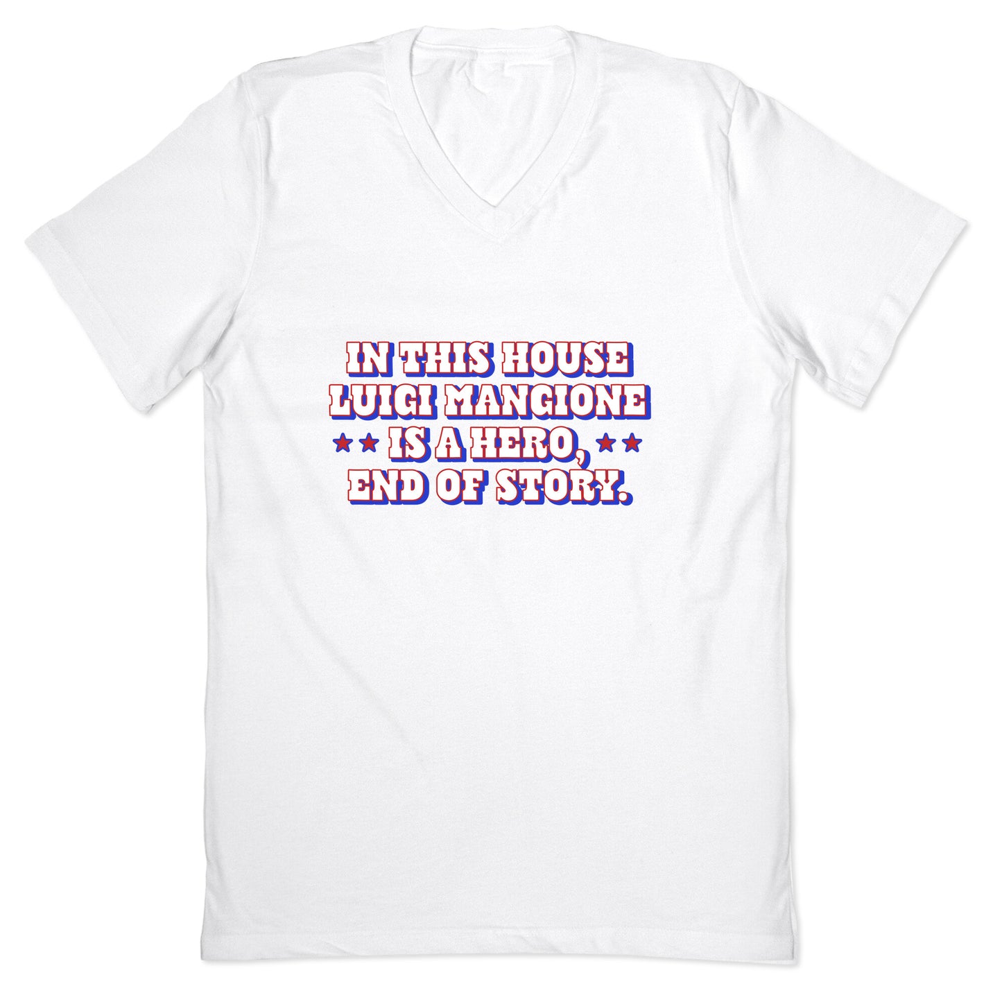 In This House Luigi Is A Hero V-Neck