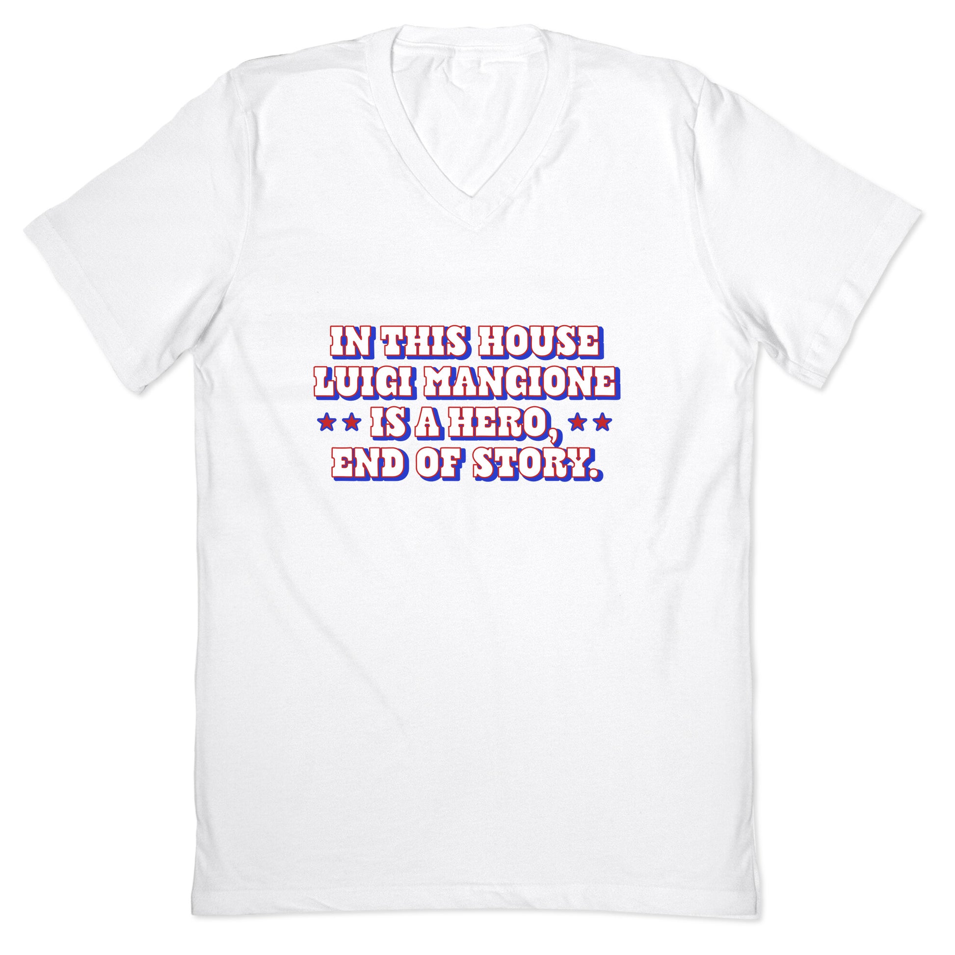In This House Luigi Is A Hero V-Neck