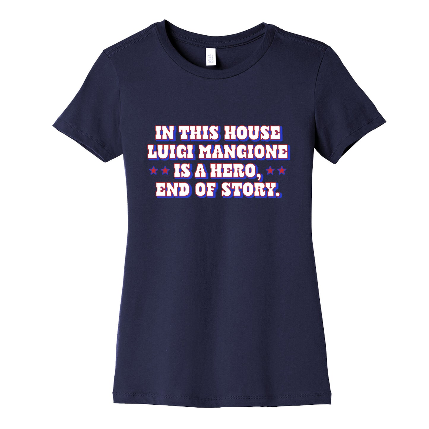 In This House Luigi Is A Hero Womens Cotton Tee