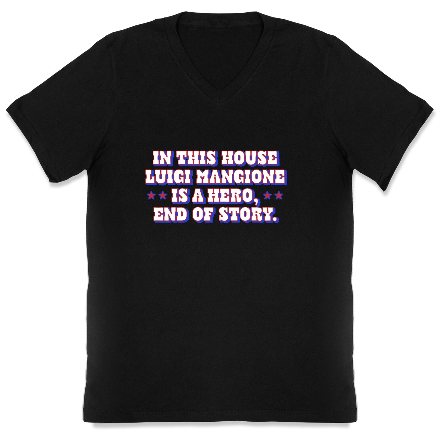 In This House Luigi Is A Hero V-Neck
