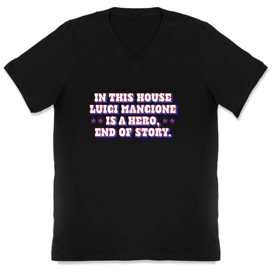 In This House Luigi Is A Hero V-Neck
