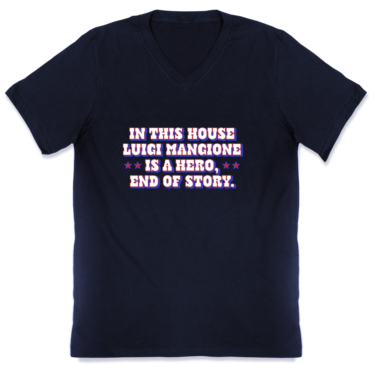 In This House Luigi Is A Hero V-Neck