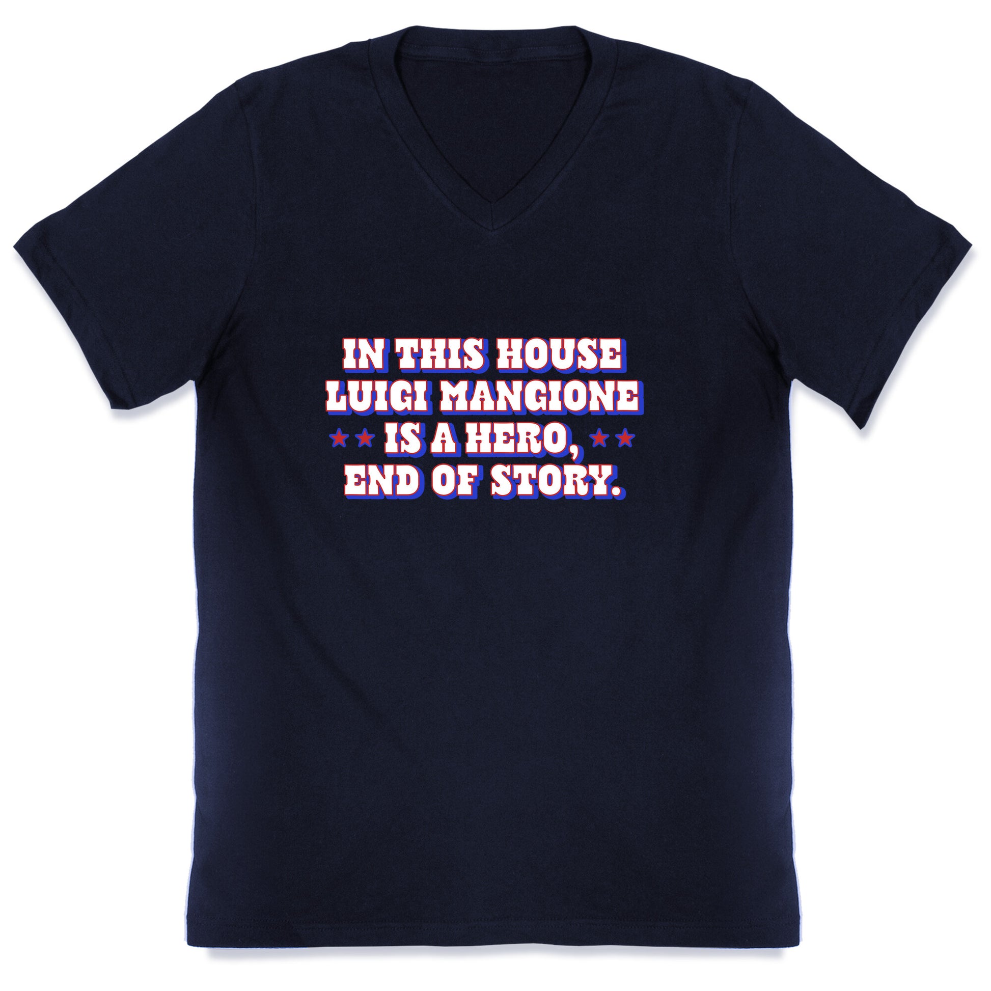 In This House Luigi Is A Hero V-Neck