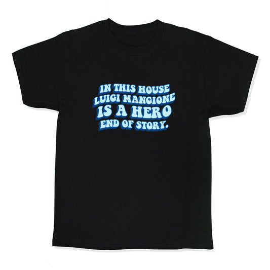 In This House Luigi Is A Hero End of Story Kids Tee