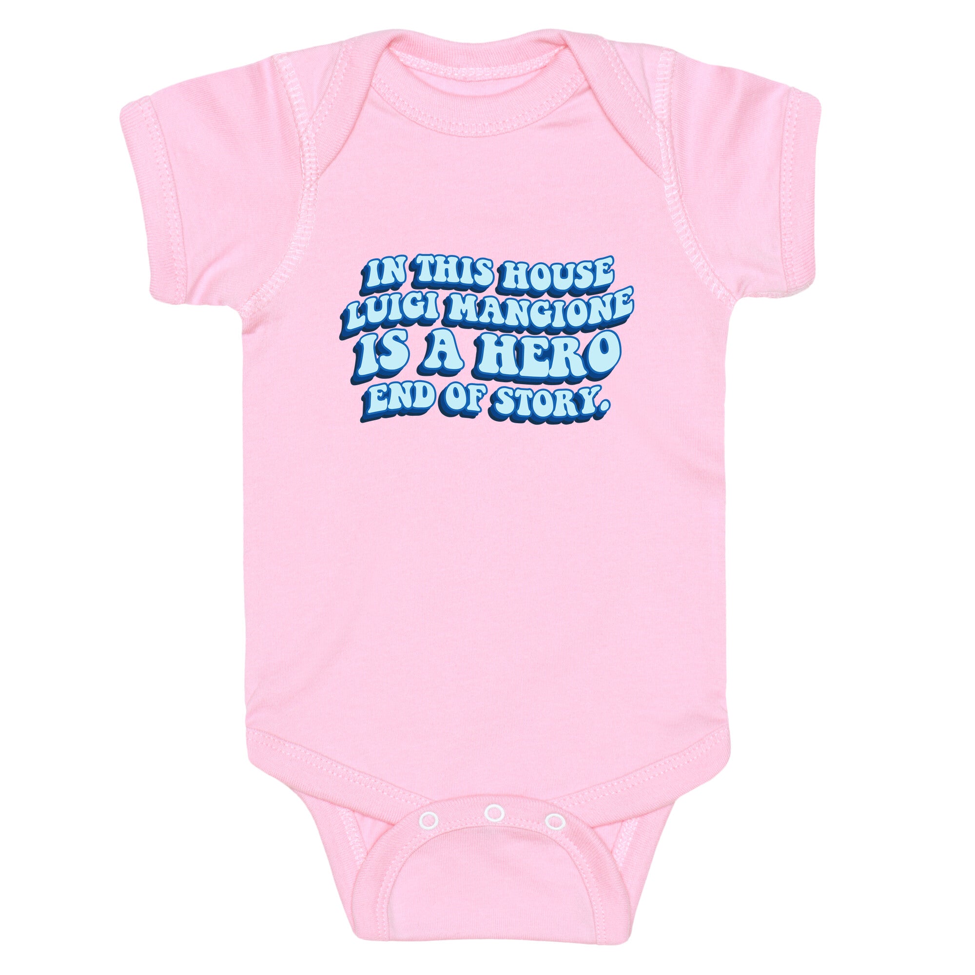 In This House Luigi Is A Hero End of Story Baby One-Piece