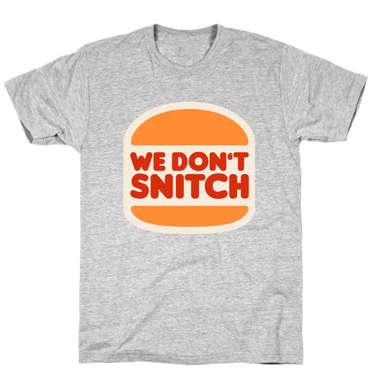 BK We Dont Snitch Luigi Mangione T-Shirt