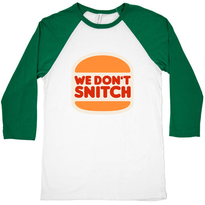 BK We Dont Snitch Luigi Mangione Baseball Tee