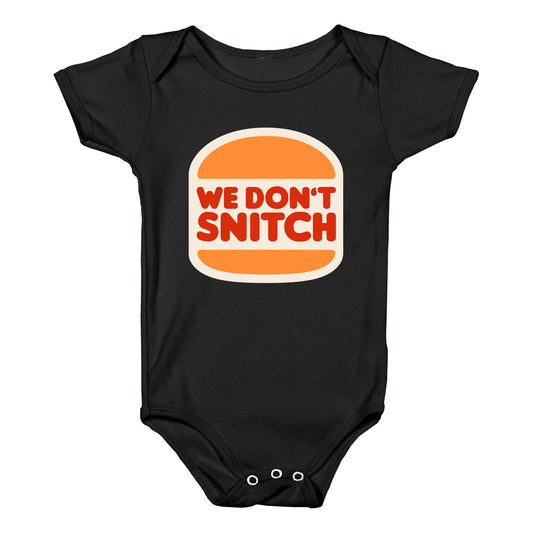 BK We Dont Snitch Luigi Mangione Baby One-Piece