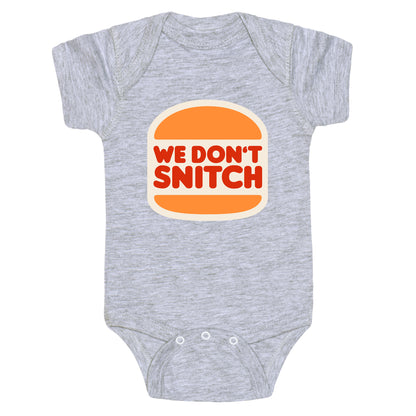 BK We Dont Snitch Luigi Mangione Baby One-Piece