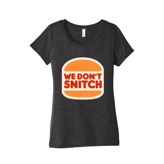 BK We Dont Snitch Luigi Mangione Womens Triblend Tee
