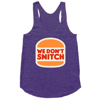BK We Dont Snitch Luigi Mangione Racerback Tank