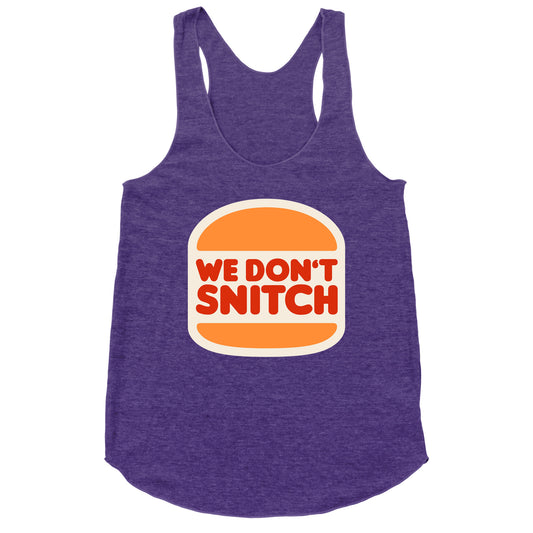 BK We Dont Snitch Luigi Mangione Racerback Tank