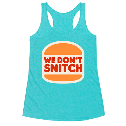 BK We Dont Snitch Luigi Mangione Racerback Tank