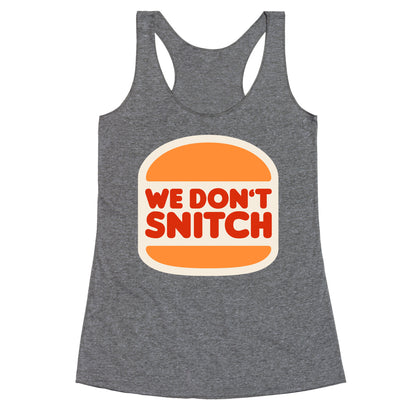 BK We Dont Snitch Luigi Mangione Racerback Tank