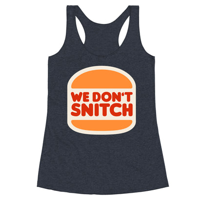 BK We Dont Snitch Luigi Mangione Racerback Tank