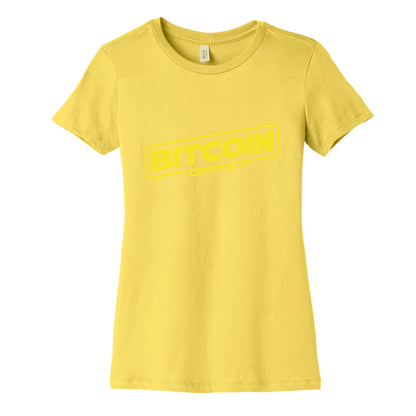 Bitcoin Crypto Womens Cotton Tee