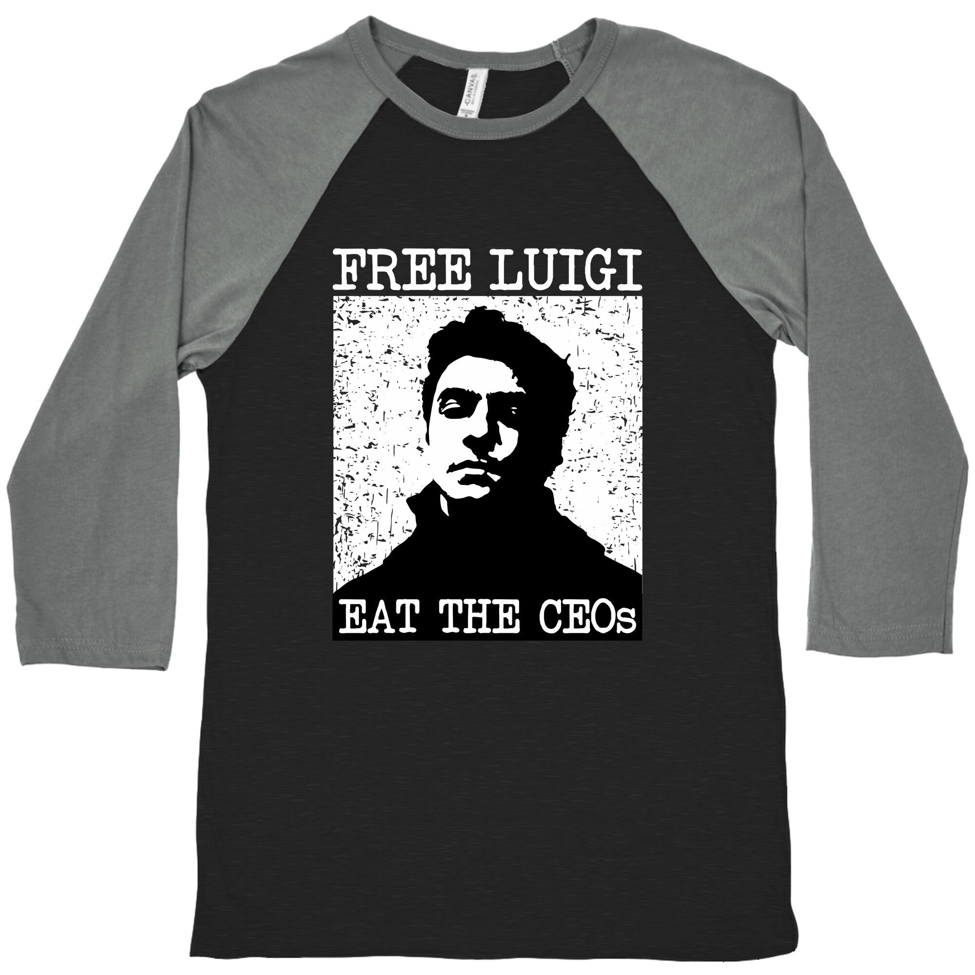 Free Luigi Eat the CEOs Baseball Tee