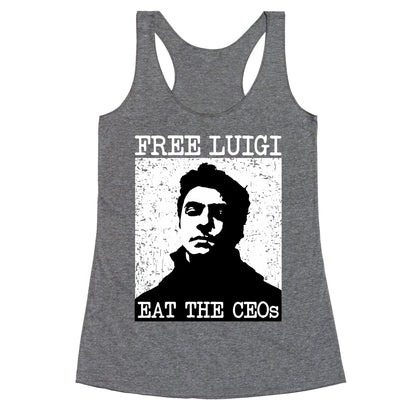 Free Luigi Eat the CEOs Racerback Tank