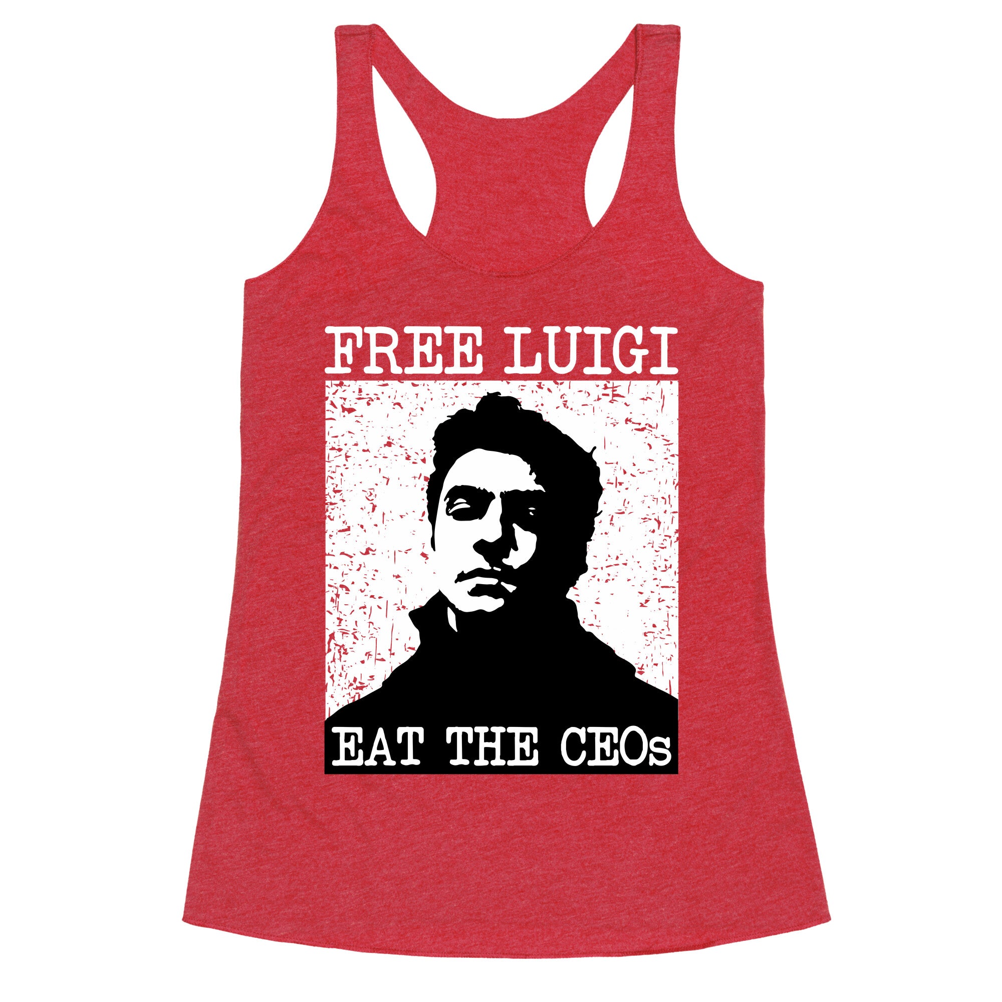 Free Luigi Eat the CEOs Racerback Tank