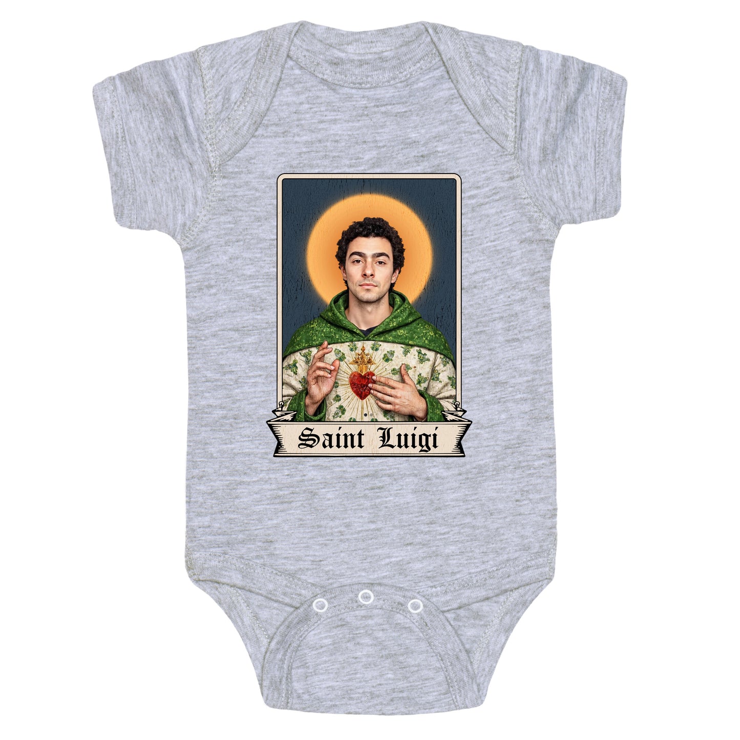 Saint Luigi Mangione Baby One-Piece