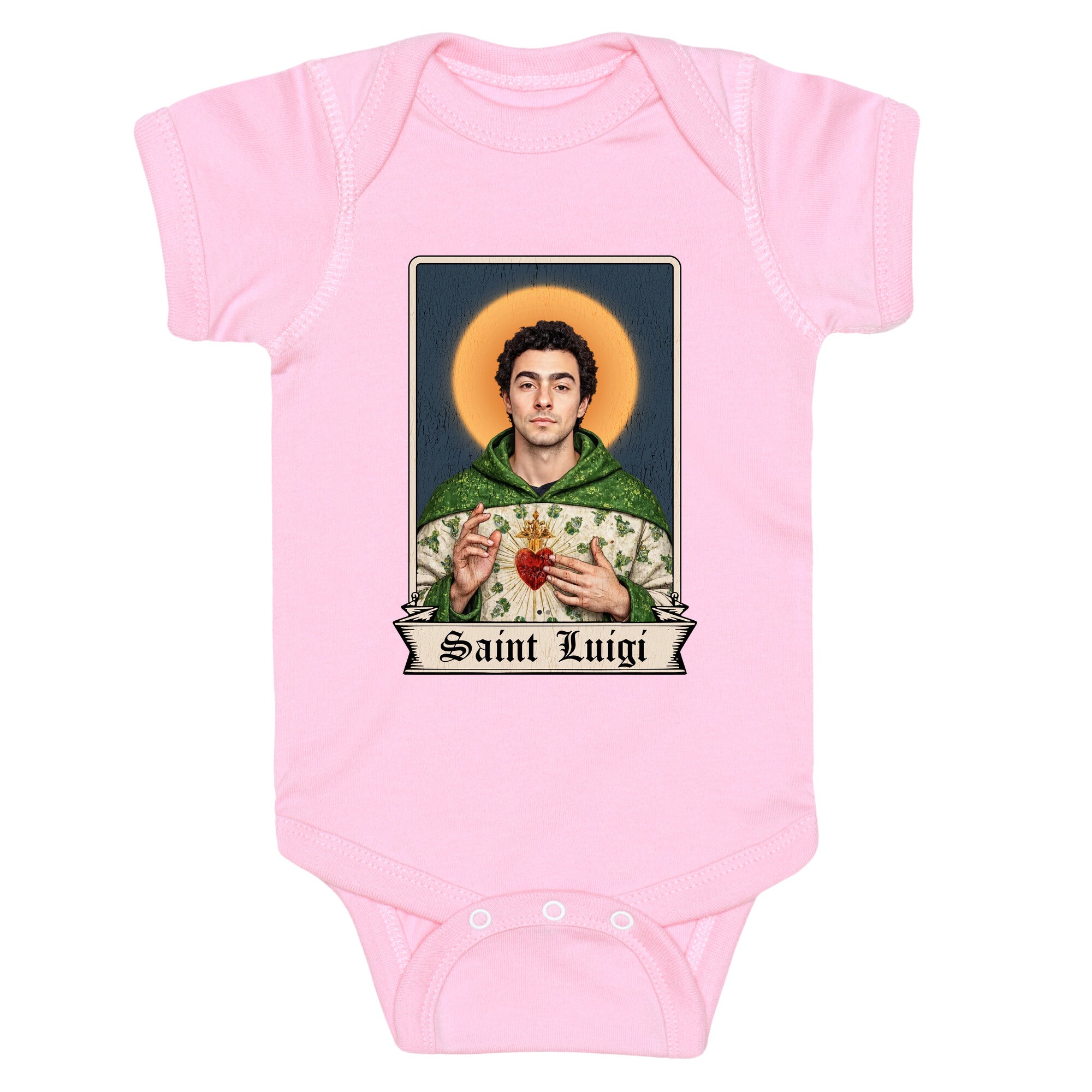 Saint Luigi Mangione Baby One-Piece