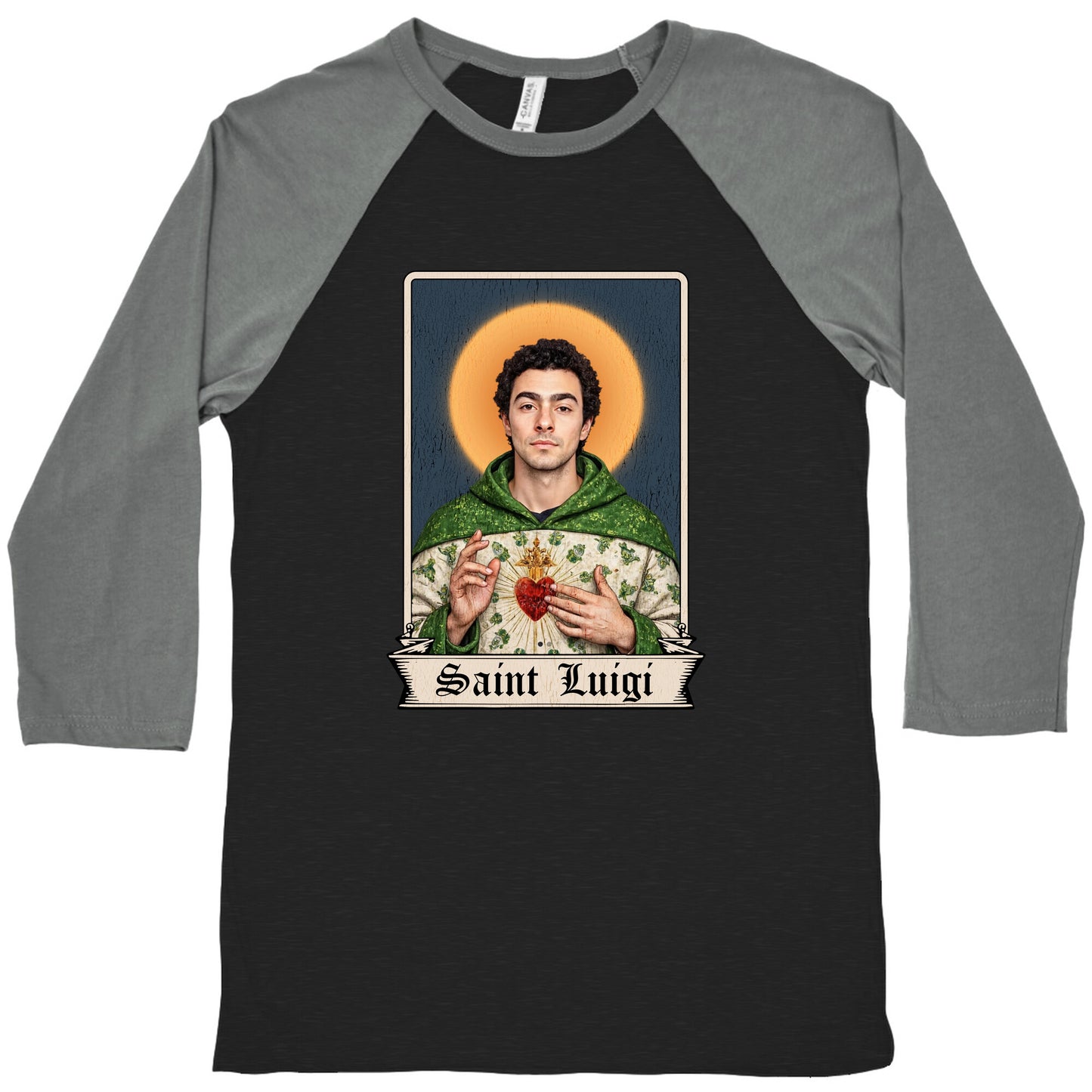 Saint Luigi Mangione Baseball Tee