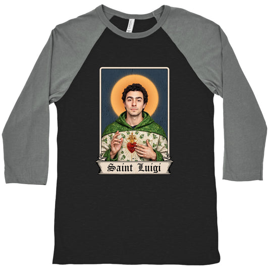 Saint Luigi Mangione Baseball Tee