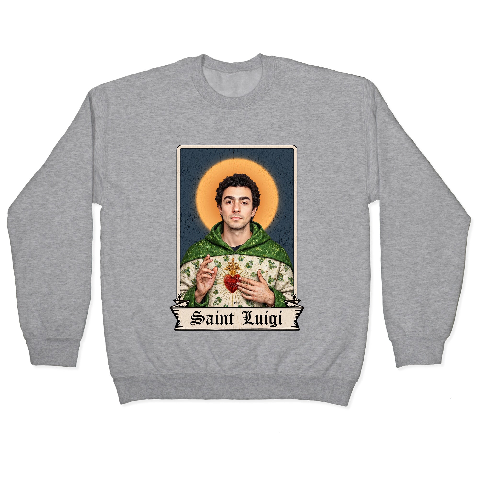 Saint Luigi Mangione Crewneck Sweatshirt
