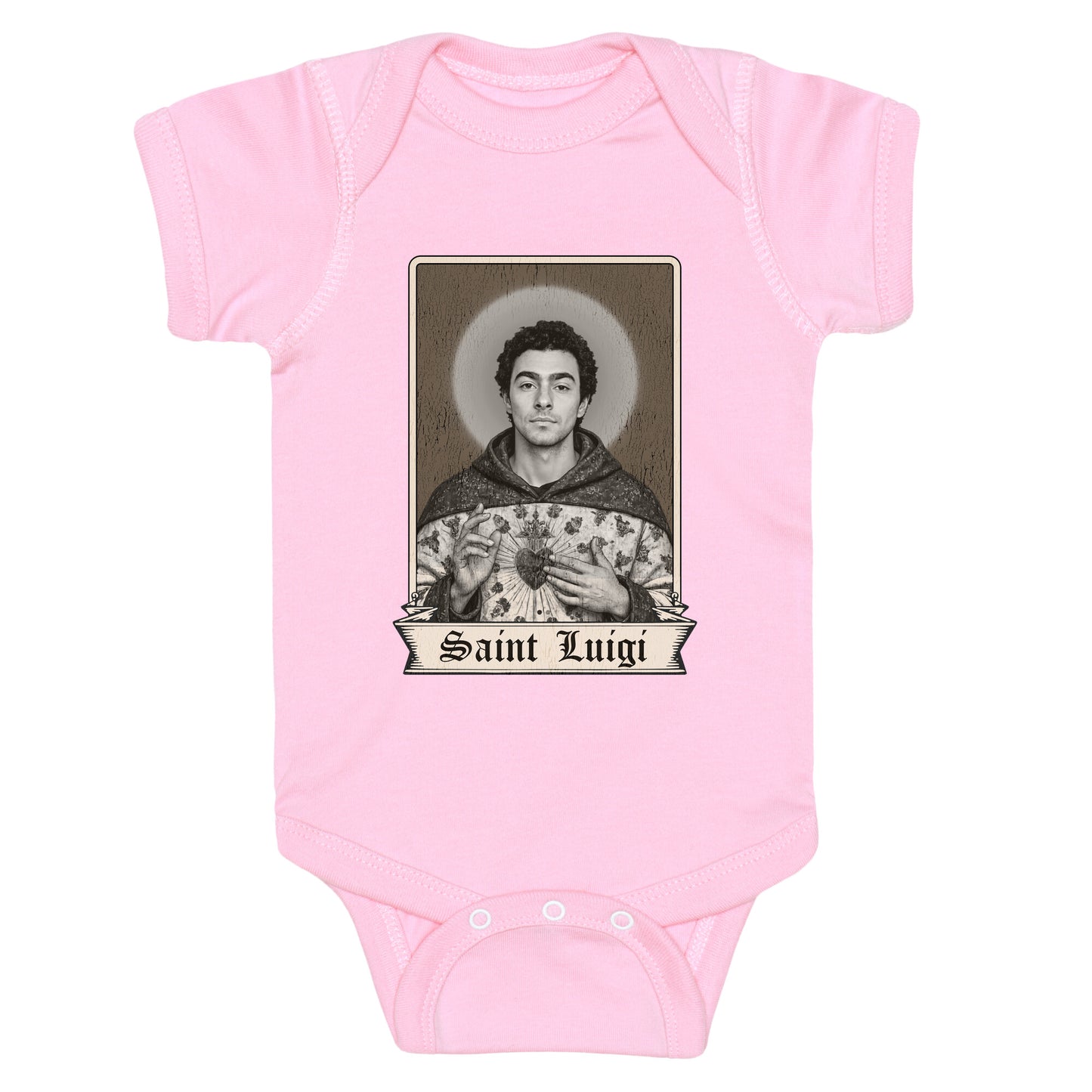 St Luigi Mangione Baby One-Piece