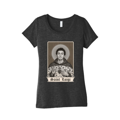 St Luigi Mangione Womens Triblend Tee