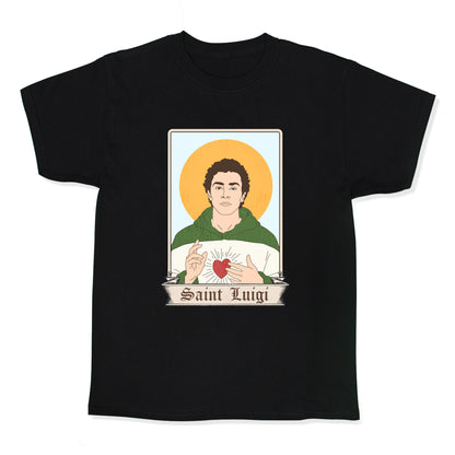 Saint Luigi Mangione Cartoon Kids Tee